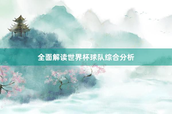 全面解读世界杯球队综合分析